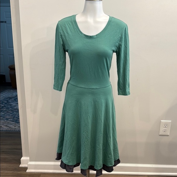 Matilda Jane Small Joanna Gaines Green Pastures Stretchy Elegant Dress - Picture 1 of 8